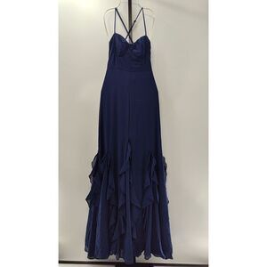 Lulu's Navy Blue Maxi Dress